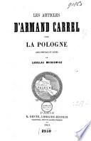 Les articles d'Armand Carrel pour la Pologne