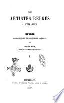 Les artistes belges a l'étranger études biographiques, historiques et critiques par L·douard Fétis