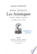 Les asiatiques, assyriens, hébreux, phéniciens