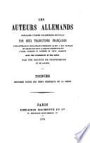 Les *auteurs allemands. -