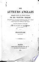 Les Auteurs Anglais Expliques D'apres Une Methode Nouvelle Par Deux Traductions Françaises