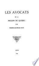 Les avocats de la région de Québec