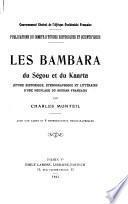 Les Bambara du Ségou et du Kaarta