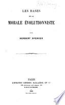 Les bases de la morale évolutionniste