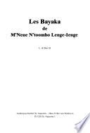 Les Bayaka de M'Nene N'toombo Lelnge-lenge