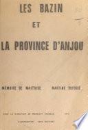 Les Bazin et la province d'Anjou
