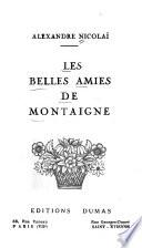 Les belles amies de Montaigne