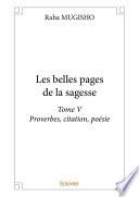 Les belles pages de la sagesse Tome V