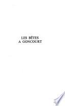 Les bêtes à Goncourt