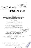 Les Cahiers d'outre-mer