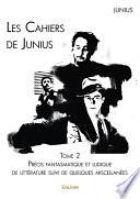 Les Cahiers de Junius - Tome 2