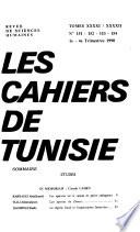 Les Cahiers de Tunisie