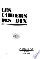 Les Cahiers des Dix