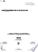 Les Cahiers du C.E.R.B.O.M