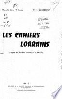 Les Cahiers lorrains