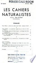 Les Cahiers naturalistes