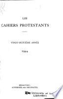 Les Cahiers protestants