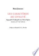 Les caractères de civilité