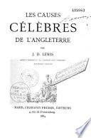 Les causes célèbres de l'Angleterre