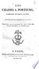 Les chaises à porteurs