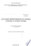 Les Chars préhistoriques du Sahara