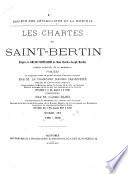 Les chartes de Saint-Bertin: 1381-1473