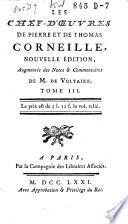 Les chef-d'oeuvres de Pierre et de Thomas Corneille