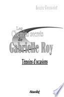 Les chemins secrets de Gabrielle Roy