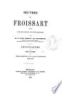 Les chroniques de Jehan Froissart