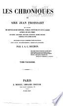 Les chroniques de sire Jean Froissart