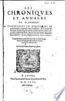 Les chroniques et annales de Flandres