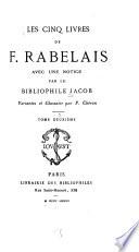 Les cinq livres de F. Rabelais