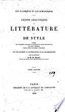 Les Classiques et les Romantiques
