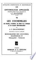 Les cochenilles de France, d'Europe, du Nord de l'Afrique et du bassin Méditerranéen