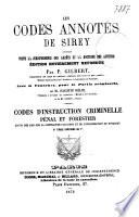 Les codes annotés de Sirey
