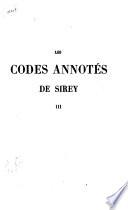 Les codes annotés de Sirey