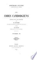 Les codes cambodgiens