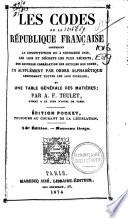 Les codes de la République Française