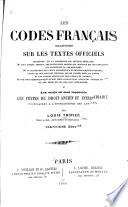 Les codes français collationnés sur les textes officiels ...