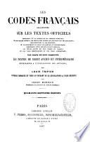 Les codes français collationnés sur les textes officiels...