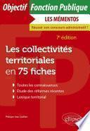 Les collectivités territoriales en 75 fiches