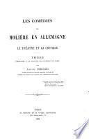 Les comédies de Molière en Allemagne