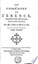 LES COMÉDIES DE TÉRENCE.
