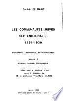 Les communautés juives septentrionales, 1791-1939