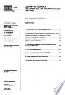 Les Comptes régionaux des administrations publiques locales (1990-1993)