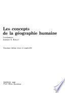 Les concepts de la géographie humaine
