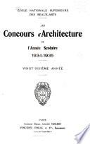 Les Concours d'architecture de l'année scolaire