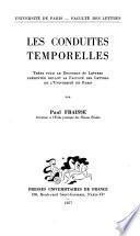Les conduites temporelles