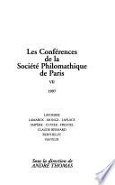 Les Conférences de la Société philomathique de Paris