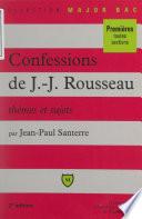 Les confessions, de Jean-Jacques Rousseau